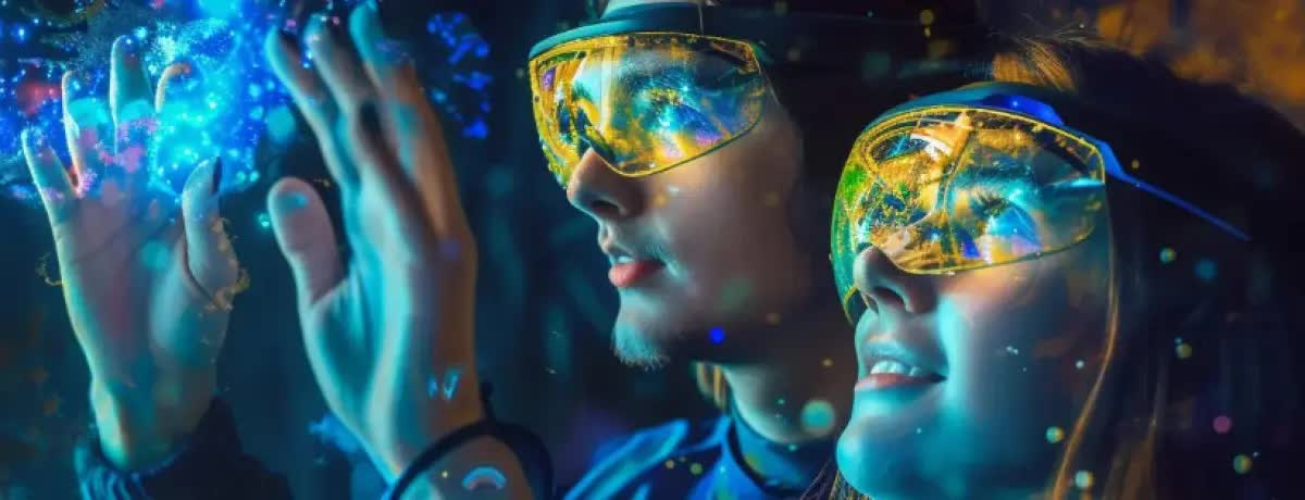 Friends reacting with excitement during a Laserdome visit