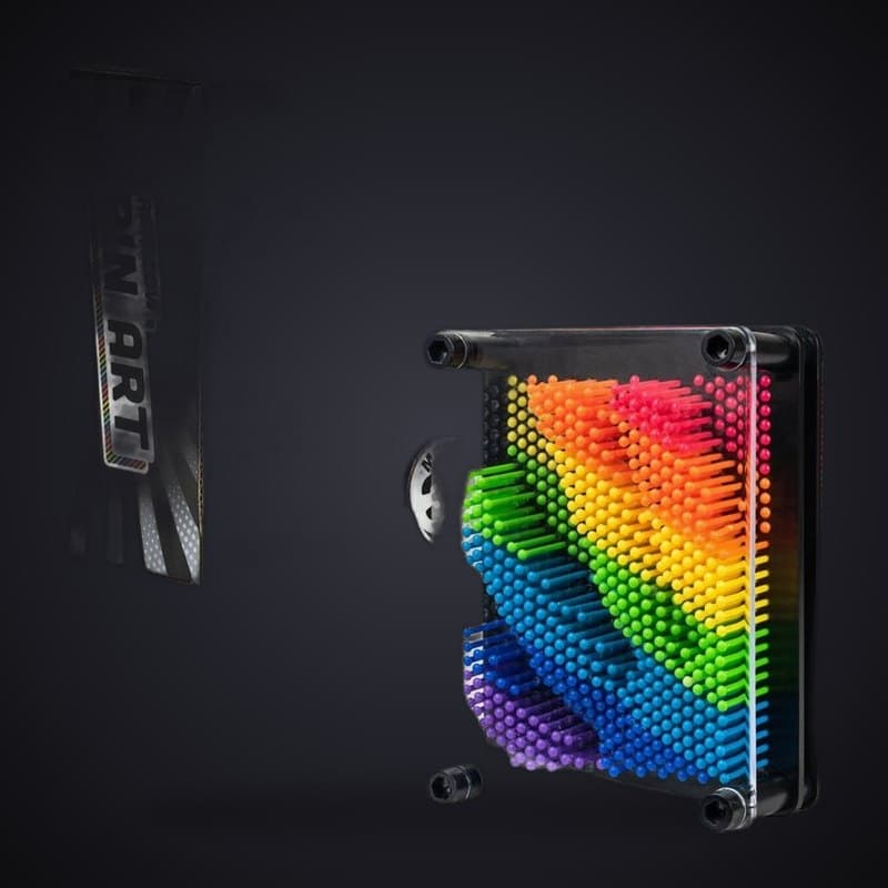 Rainbow Pin Art 5in