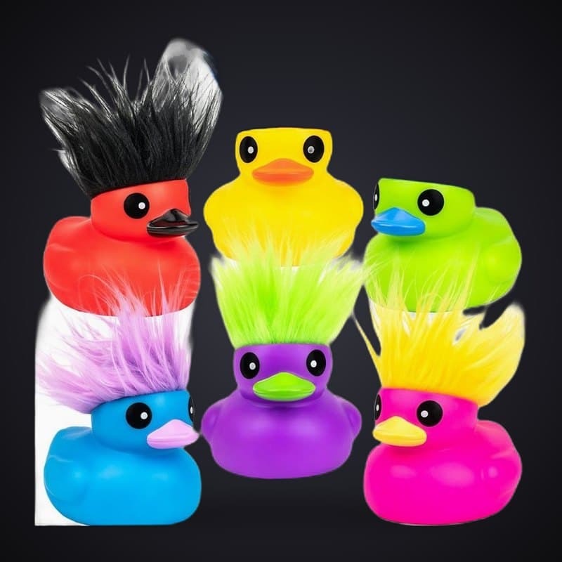 Rubber Ducks with Hair
