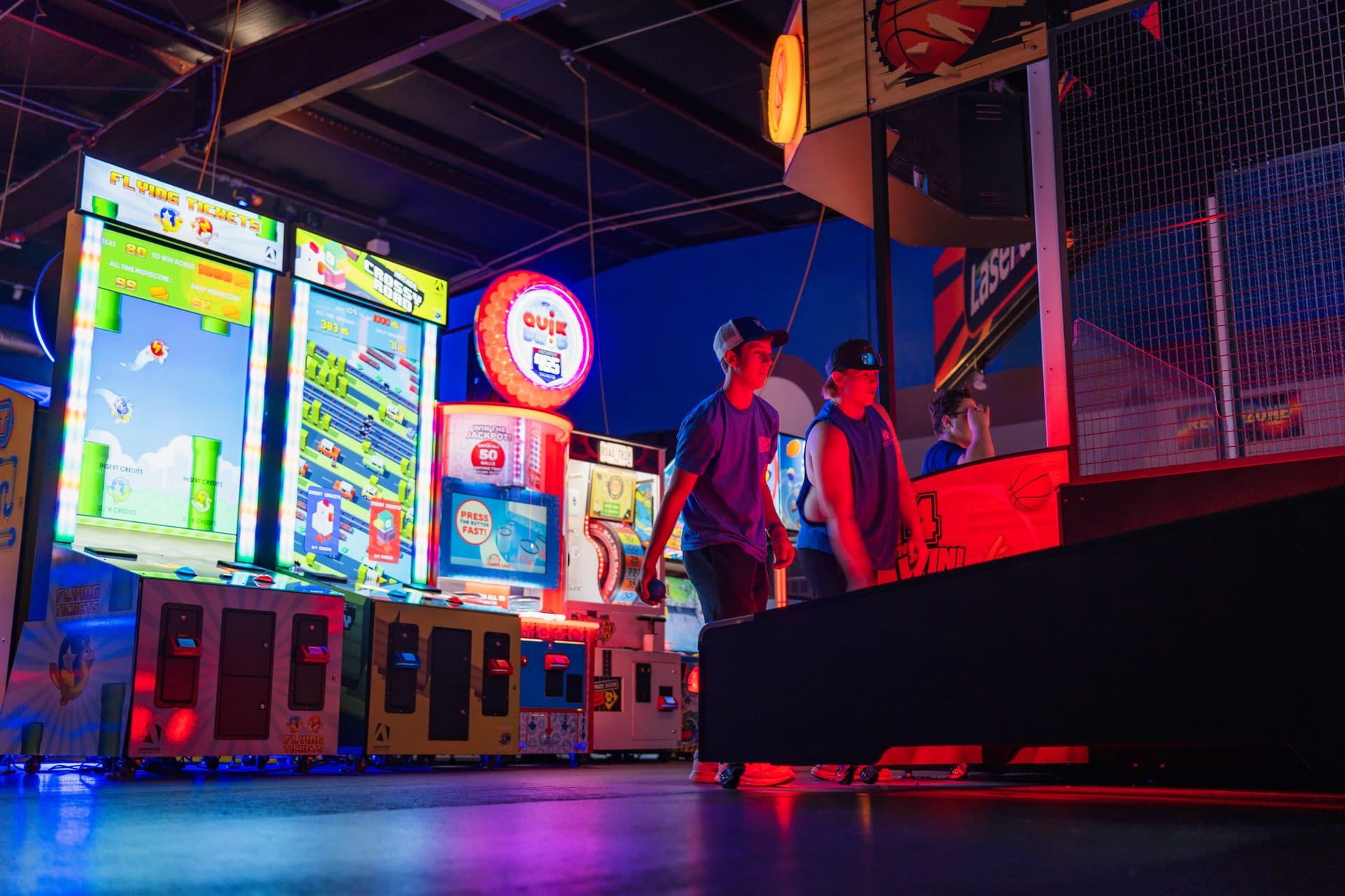 Arcade games included with birthday parties