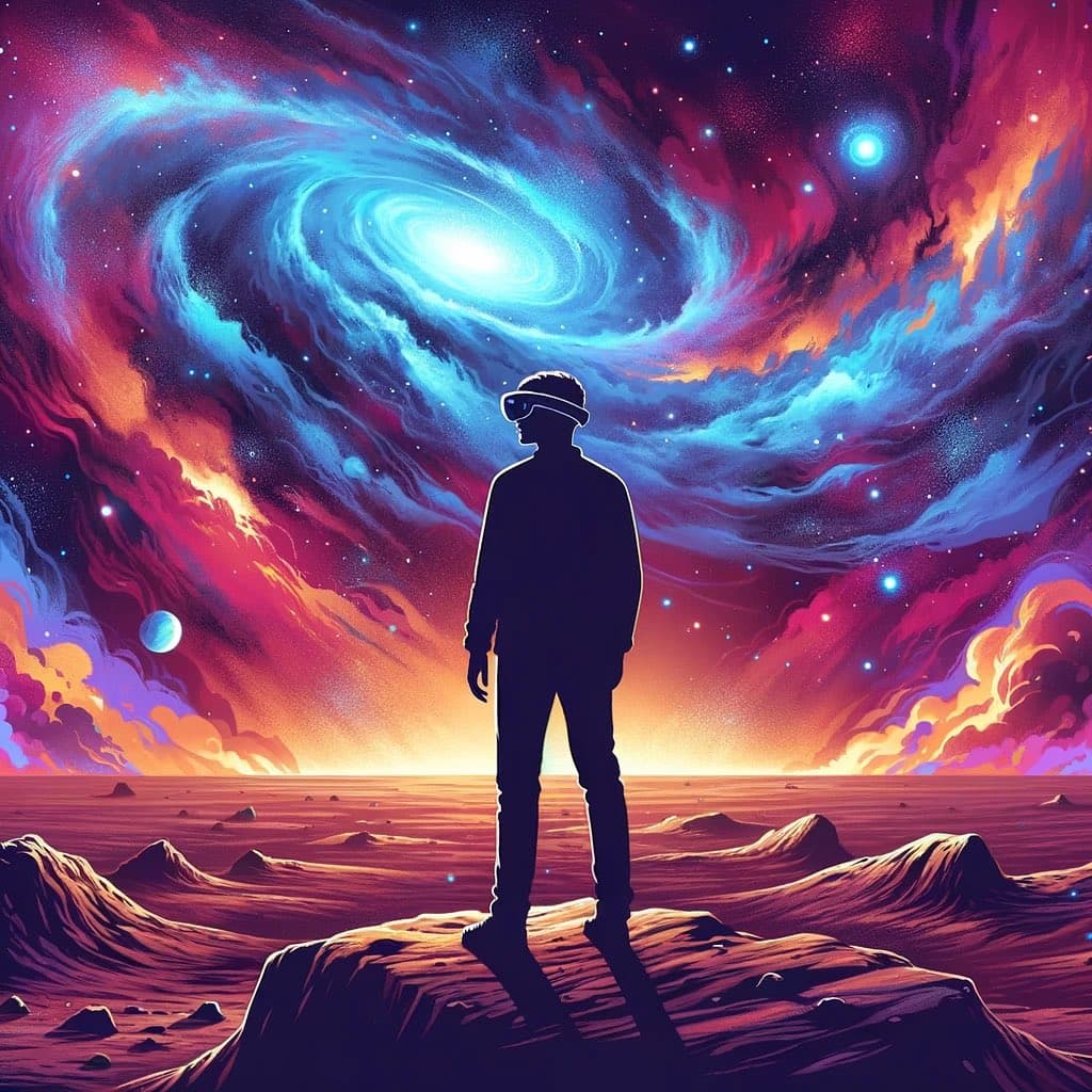 Guests exploring Verse Immersive holographic worlds