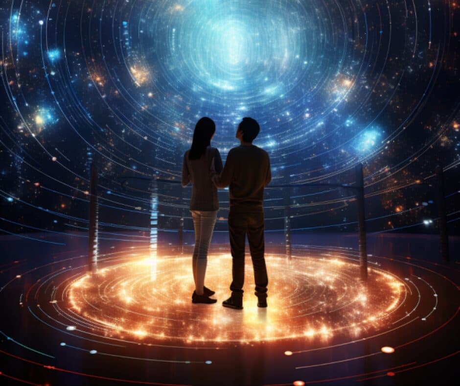 Couple exploring Star Walk