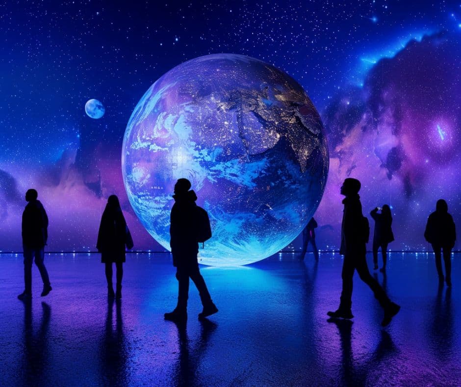 Star Walk floating Earth